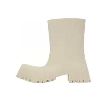 Balenciaga Trooper Rubber Boot Light Beige Women's