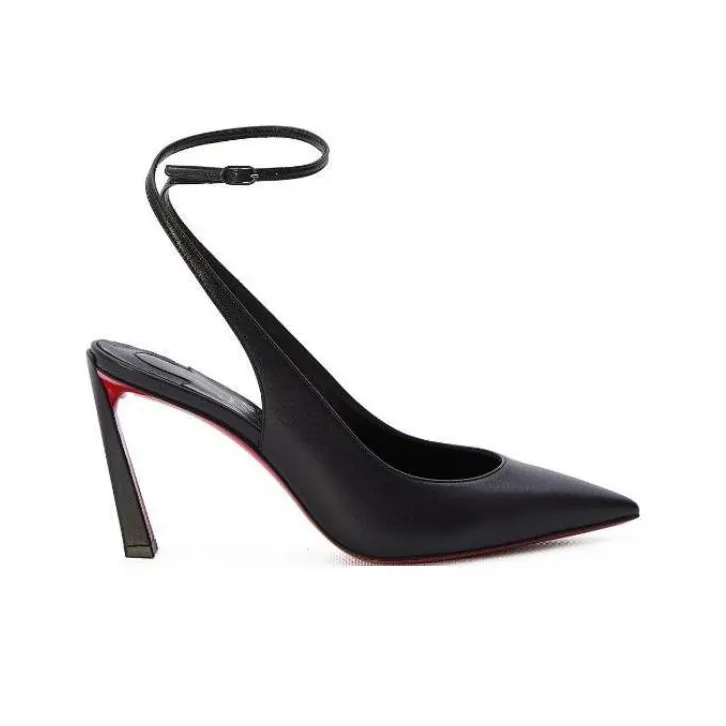 CL Slim Heel High Heels 8.5cm Women's Black-1