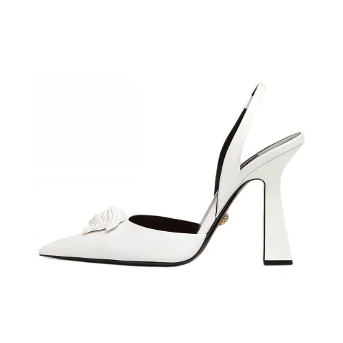 FANSIZHE LA MEDUSA Cone Heel High Heels Women's White