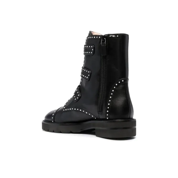 stuart weitzman Jesse Lift Studded Boots-2
