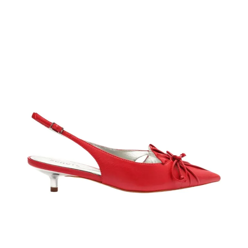 Schutz Zane Slim Heel High Heels 5cm Women's Red-1