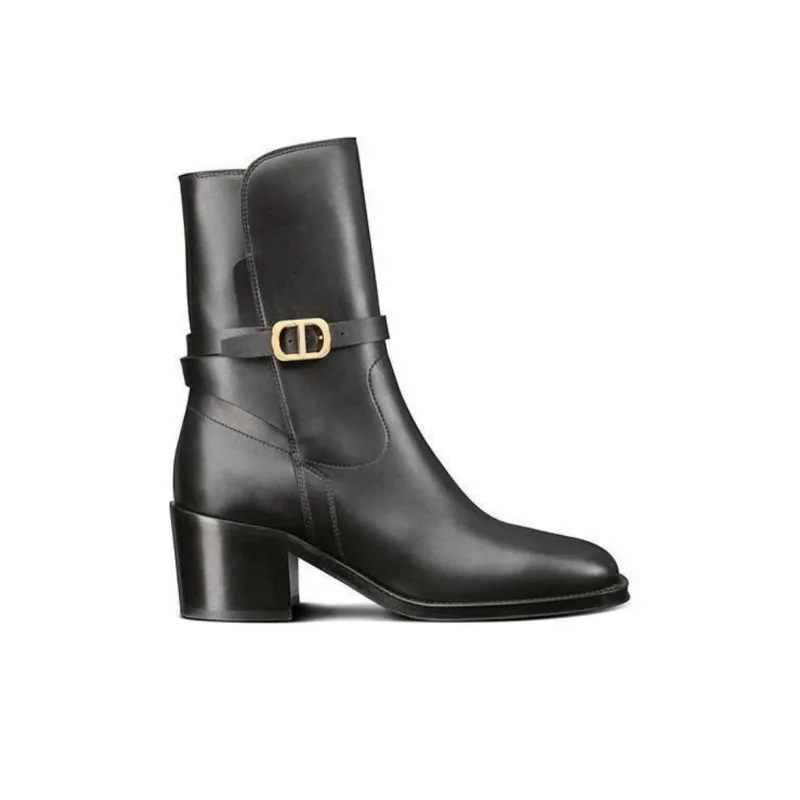 DIOR Empreinte Ankle Boots Women's Black-1
