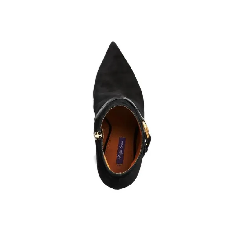 Polo Ralph Lauren Ankle Boots 10cm Women's Black-3
