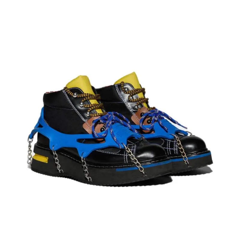DSQUARED 2 Ankle Boots Men's Black Blue-2