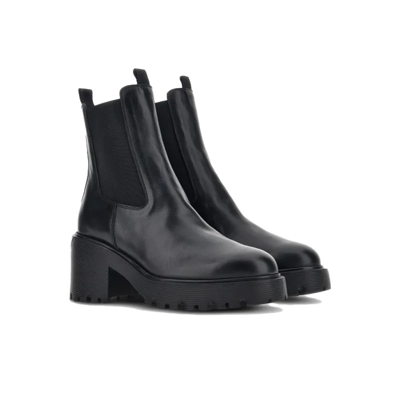 HOGAN Round-Toe Slip-On Ankle Boots Women's-2