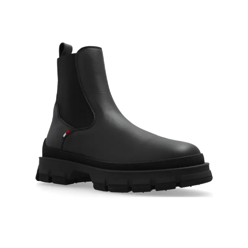 Moncler Hevea Short Chelsea Boots 7.8cm Men's Black-2