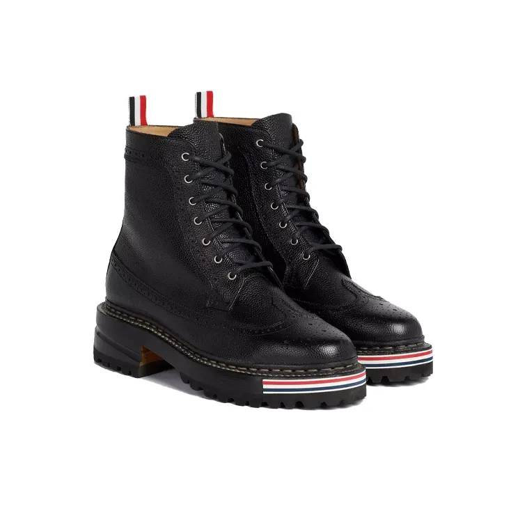 THOM BROWNE Lace-up Longwing Boots-2
