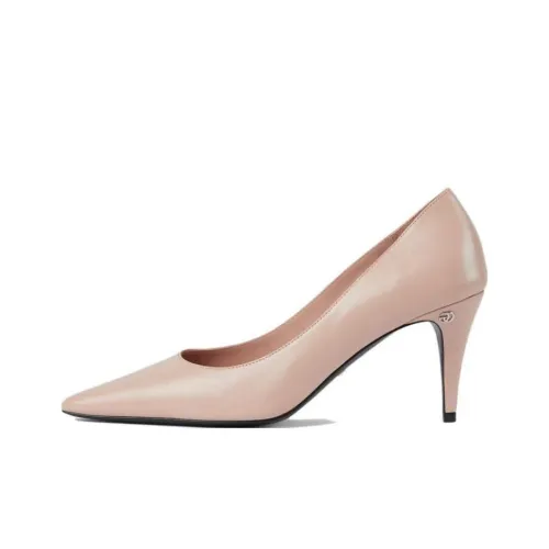 GUCCI Gg Mid heel 75mm Pump Light Pink Women's