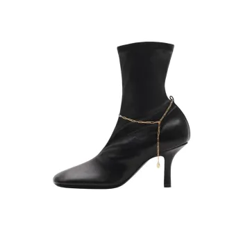 Burberry Slinky Legging Ankle Boots 7.5cm Women's Black