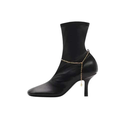 Burberry Slinky Legging Ankle Boots 7.5cm Women's Black