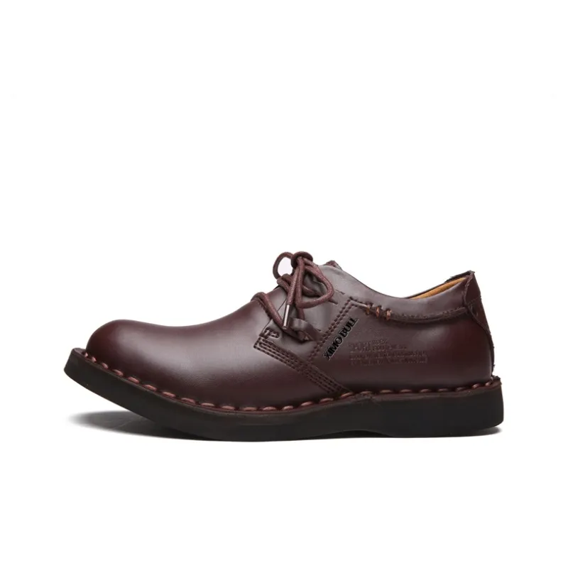 XIMO BULL Work Boots Men Low Top Brown-14