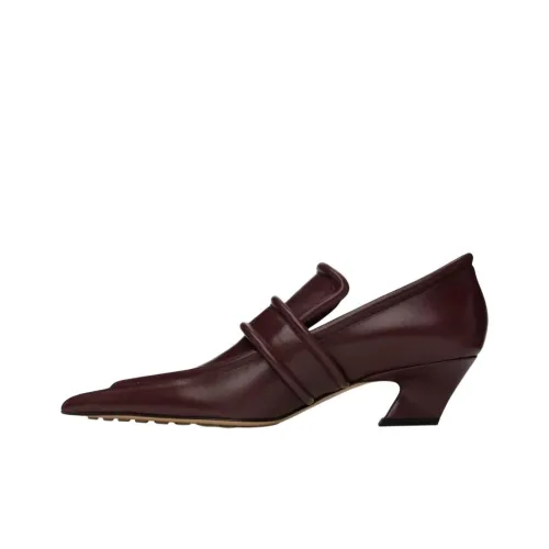 Bottega Veneta Irregular Heel High Heels 5cm Women's Burgundy