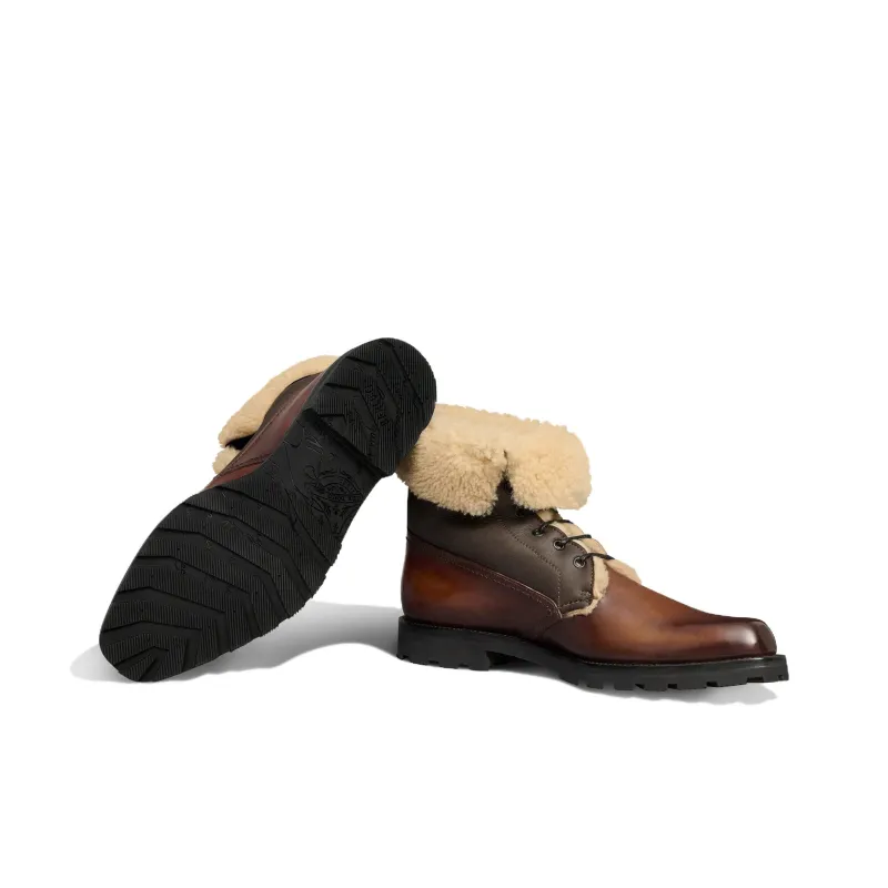 BERLUTI Ankle Boots Men's Brown-3