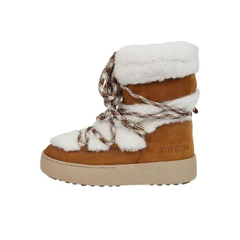 Moon Boot Ltrack Shearling Suede Boots