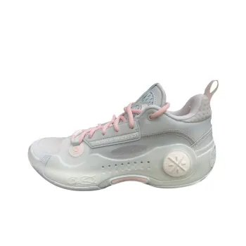 LiNing Wade's Way 10 Low Cushioned Slip Resistant Abrasion Resistant Low Top Basketball Shoes Men's Gray Pink