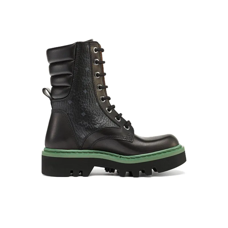 MCM Ankle Boots Women's Black-4