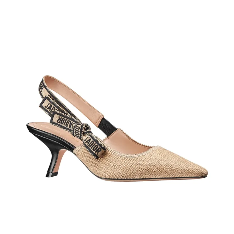 DIOR J'Adior Irregular Heel High Heels 6.5cm Women's Beige-2