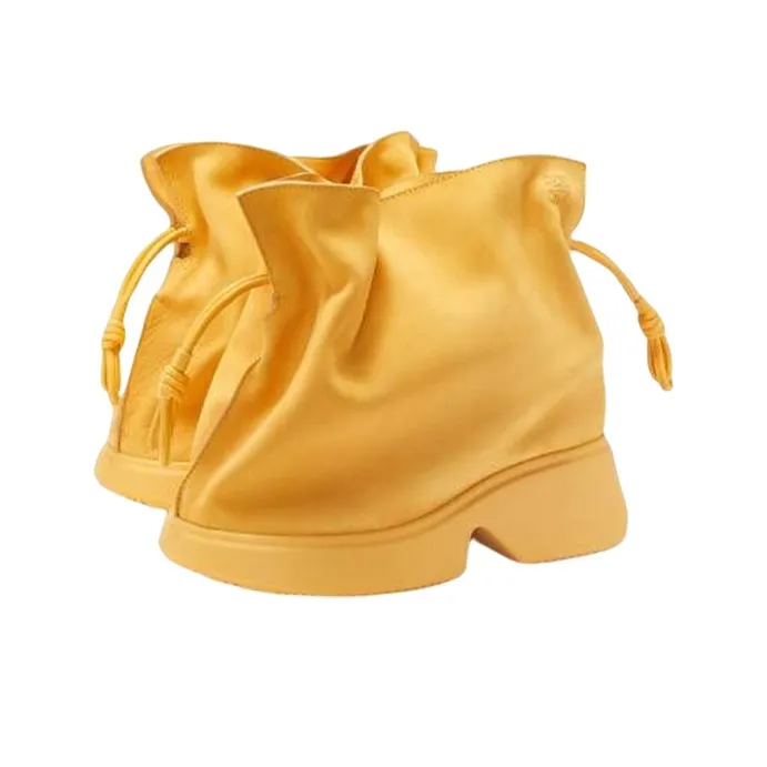 LOEWE Flamenco Ankle Boots Men's Yellow-2