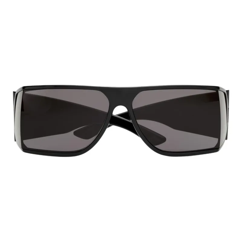 SAINT LAURENT Injection Molded Resin Plastic Peptide Irregular Shape Sunglasses Unisex Black-1