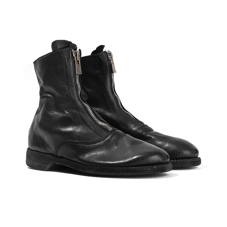 GUIDI 210 Ankle Boots Men's Black-2