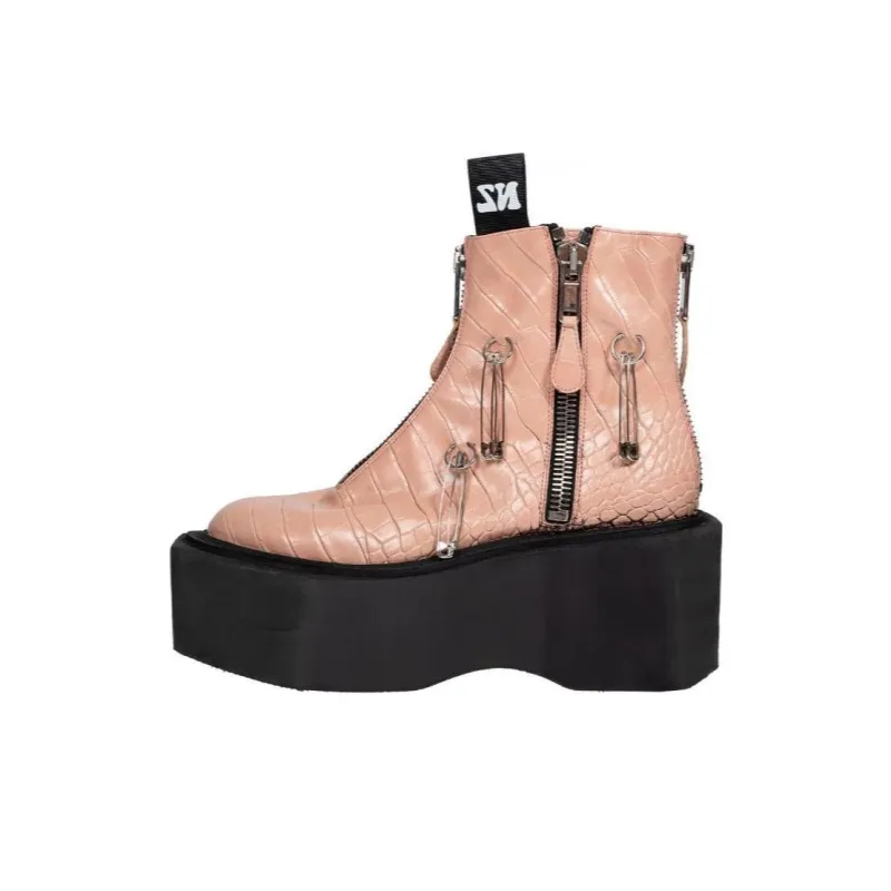 NATASHA ZINKO Ring Flatform Boots-0