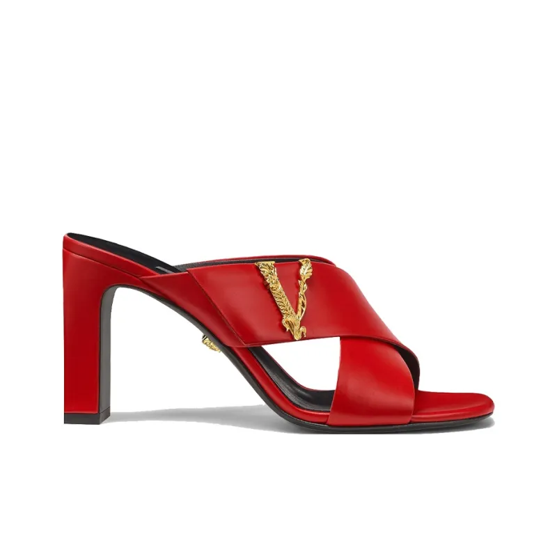 VERSACE High Heels Women's Red-1