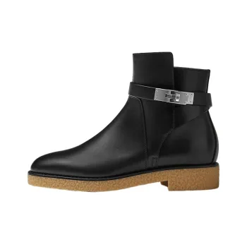 HERMES Follow Ankle Boots Women's Black