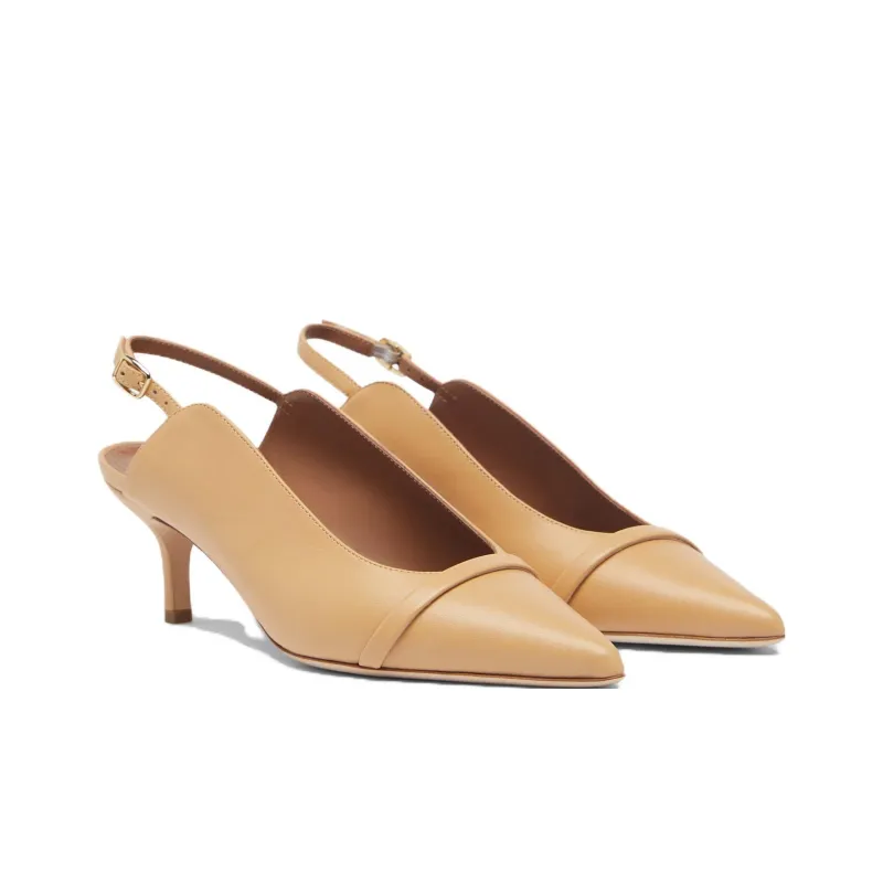 Malone Souliers Marion 45mm Leather Slingback Pumps-2