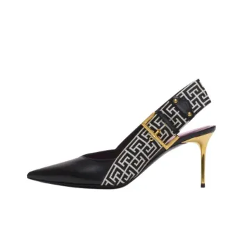 BALMAIN Ruby Ribbon Slingback Pumps
