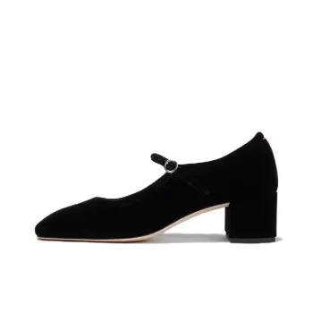 Aeyde Aline Chunky Heel High Heels 4.5cm Women's Black