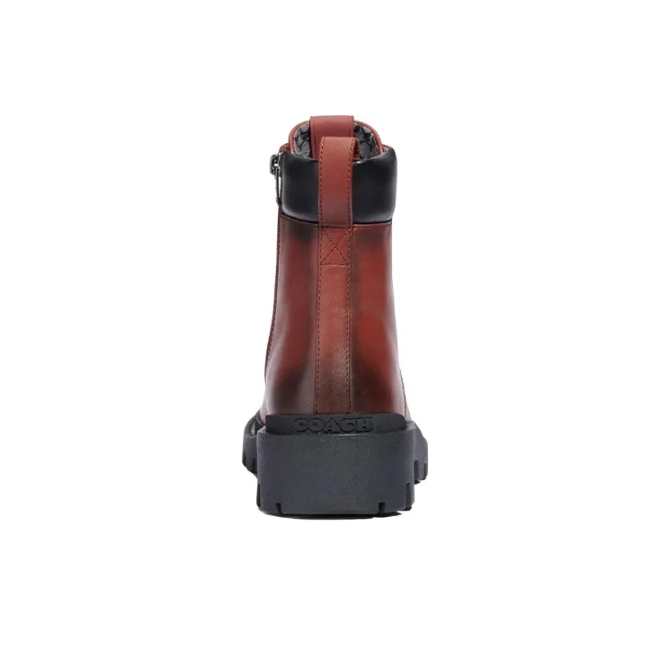 COACH CitySole Ankle Boots Men's Red-3