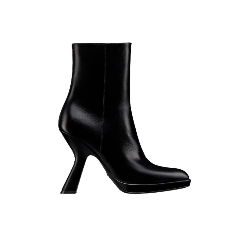 DIOR D fiction Infinite Dream Mirror Ankle Boots 10.5cm Women's Black-1