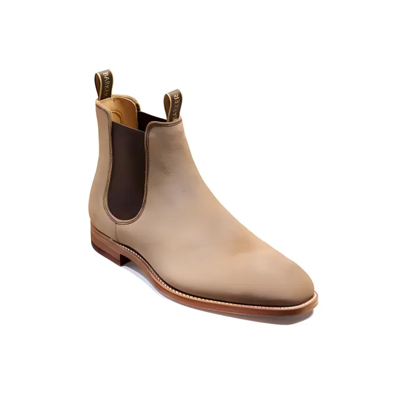 BARKER Mansfield Short Chelsea Boots Men's Taupe-1