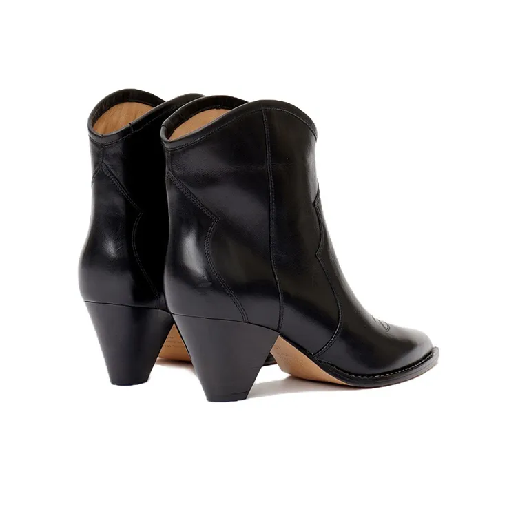 ISABEL MARANT Darizo Leather Ankle Boots-3