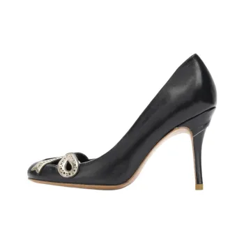 Sarah Chofakian Audrey Slim Heel High Heels 7.5cm Women's Black