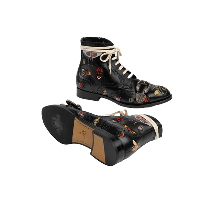 GUCCI QUEERCORE Ankle Boots Men's Black-4