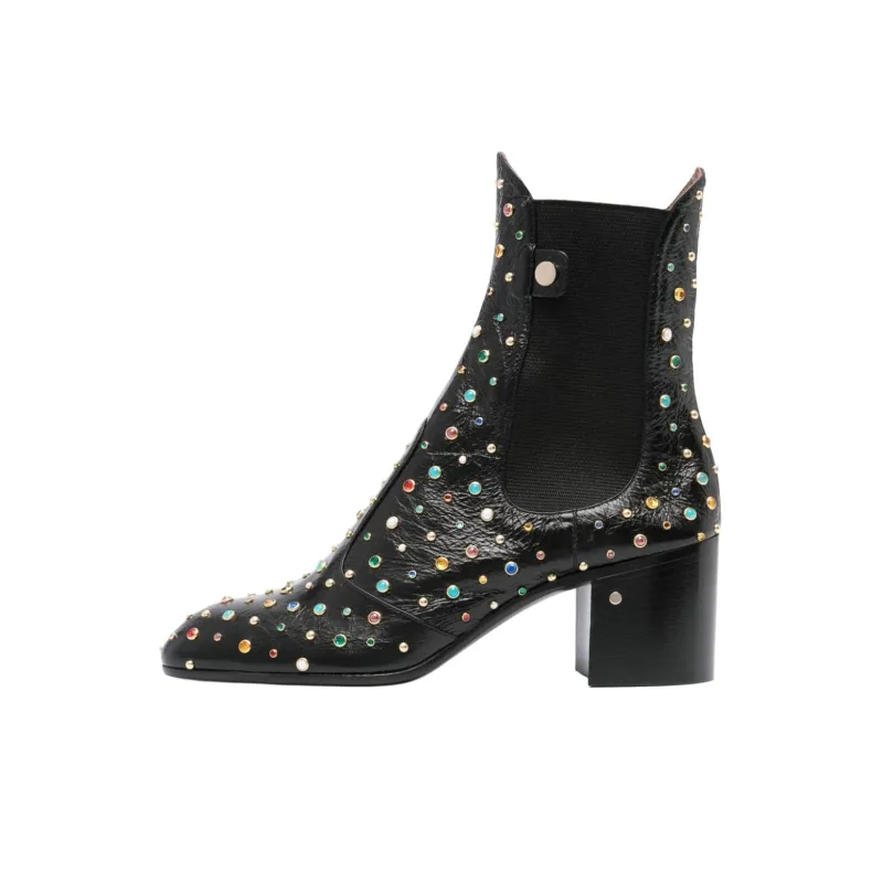 Laurence Dacade Short Chelsea Boots 6cm Women's Black-0