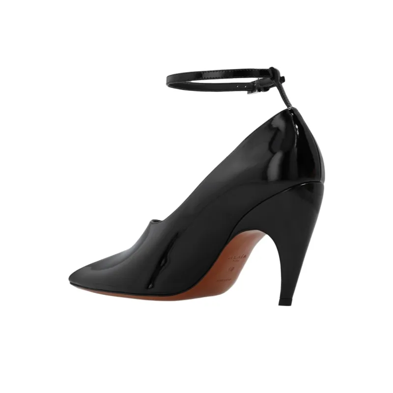 Alaia Slim Heel High Heels 10cm Women's Black-3