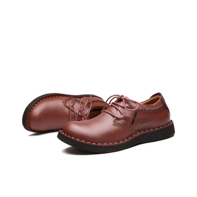 XIMO BULL Work Boots Men Low Top Brown-7