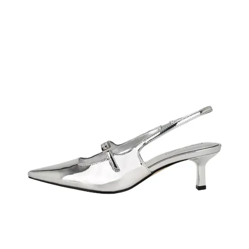 CALVIN KLEIN Kallien Slim Heel High Heels 5cm Women's Silver