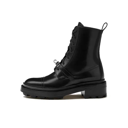 HERMES Fashion Ankle Boots 5cm Women's Black