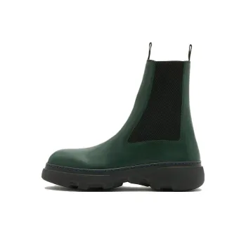 Burberry Chelsea Slip on Leather Boots