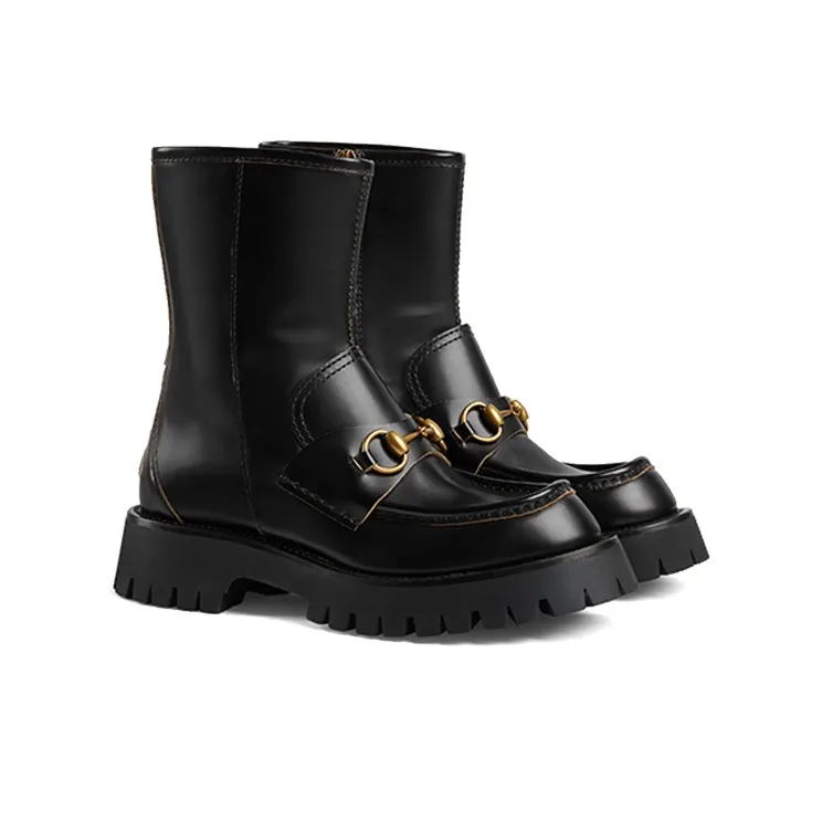 GUCCI Horsebit-embellished Ankle Boots-1