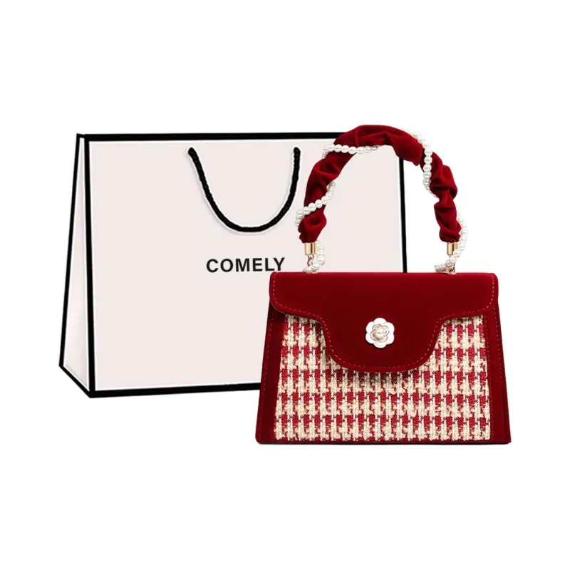 COMELY Fabric One Shoulder Handbags Regular Women's Burgundy-0