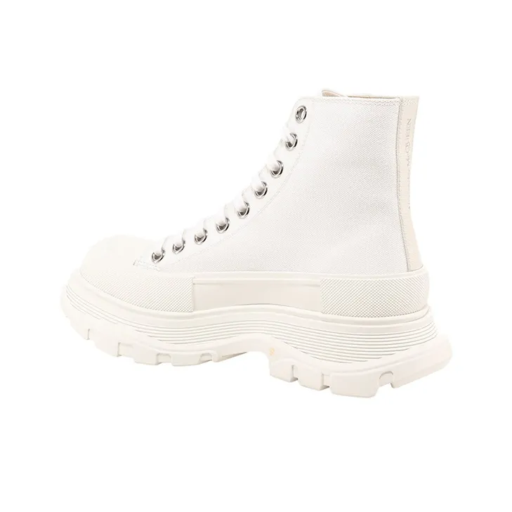 Alexander McQueen Tread Slick Boot Canvas White White Women's-3