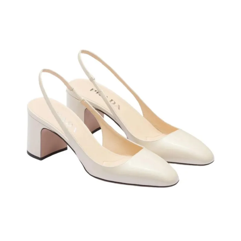 PRADA Calf-leather Slingback Pumps-2