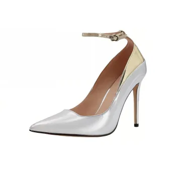 PINKO Slim Heel High Heels 10.4cm Women's Silver
