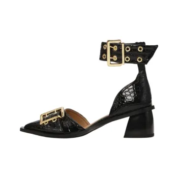 GANNI Chunky Heel High Heels Women's Black
