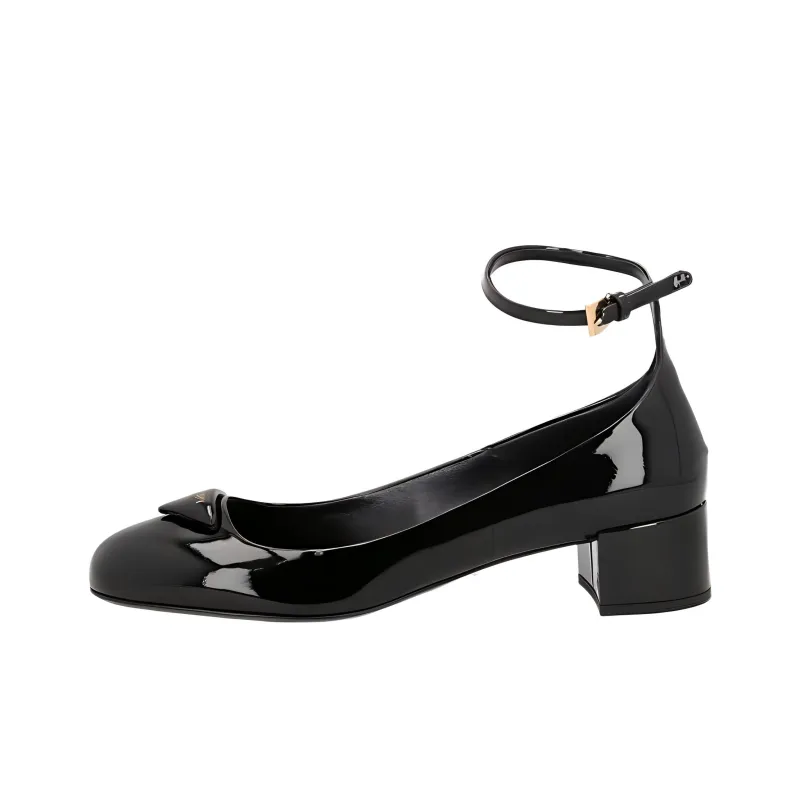PRADA Chunky Heel High Heels Women's Black-0