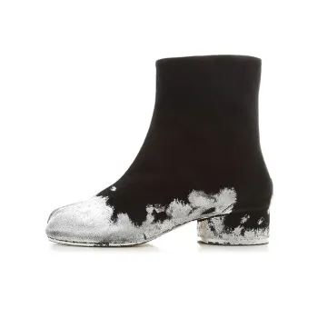 Maison Margiela Ankle Boots 3.5cm Women's Black White
